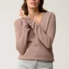 ABBY pull col v cuivre