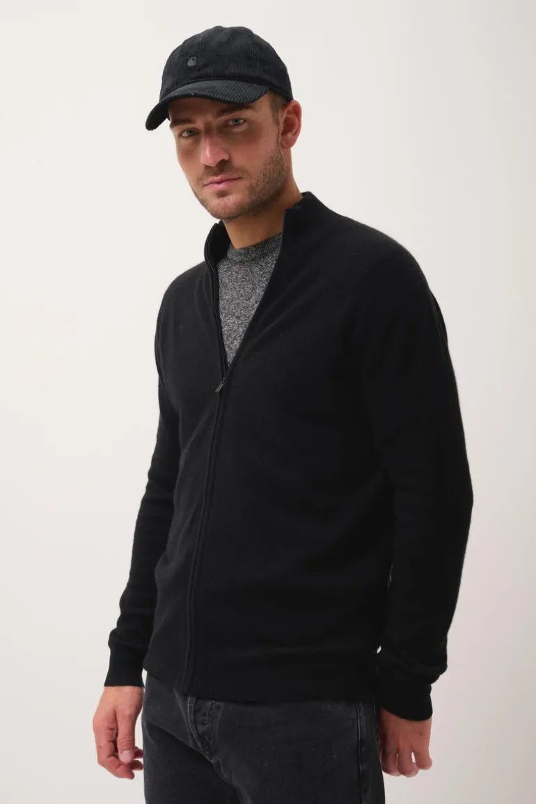 ALAN gilet col montant noir