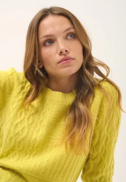 AMALA pull col rond citron