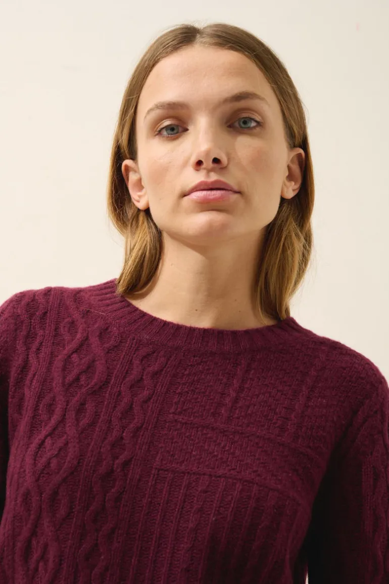 AMALA pull col rond mûre