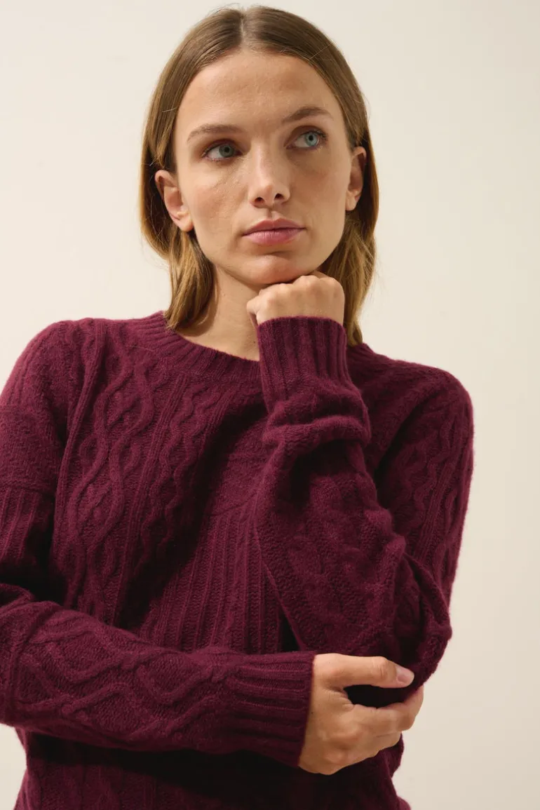 AMALA pull col rond mûre