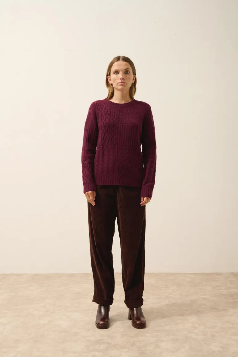 AMALA pull col rond mûre