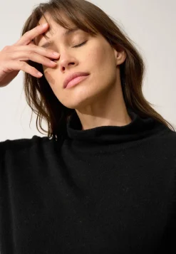 AMBRE pull col montant noir