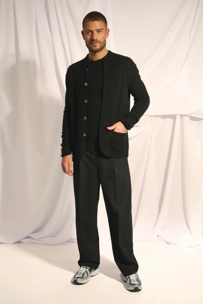 ANNA veste col mao noir