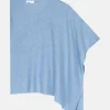ASHLEY poncho col bateau sky
