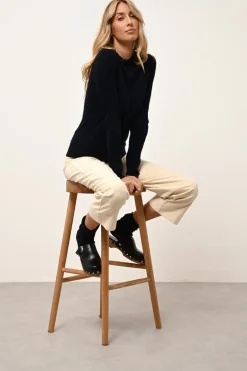 AVANA pull col rond navy