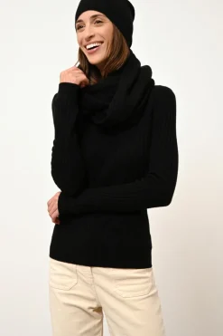 AVANA pull col rond noir