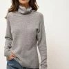 BLANTYRE pull col roulé nuage chiné