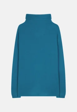 BLANTYRE pull col roulé paon
