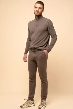 BRADLEY pull col camionneur taupe chiné