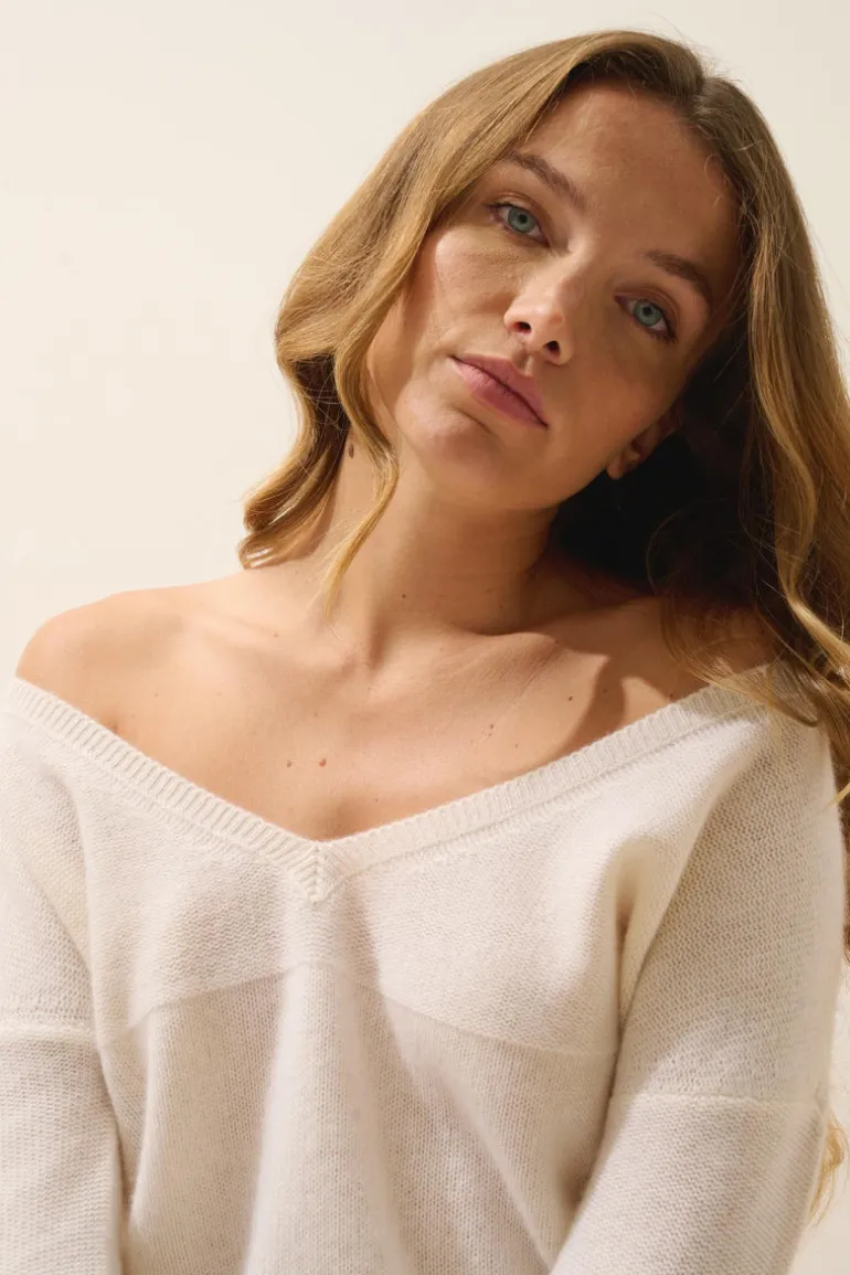 CASSIE pull col v neige