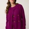 CHLOE veste col tailleur prune