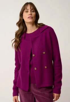 CHLOE veste col tailleur prune