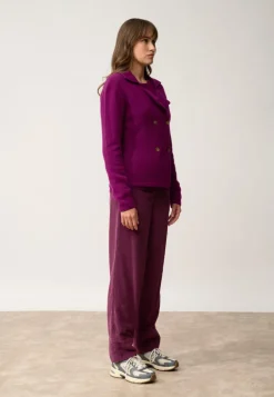 CHLOE veste col tailleur prune