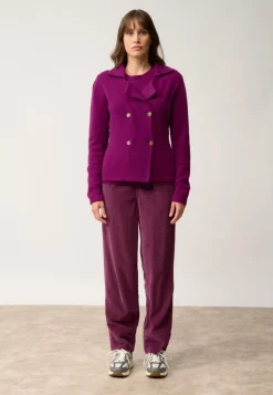 CHLOE veste col tailleur prune