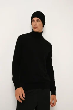 CONNOR pull col roulé noir