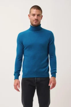 CONNOR pull col roulé paon