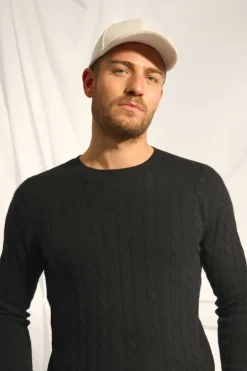 DARRI pull col rond noir
