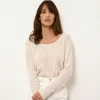 FIONA pull col bateau ivoire