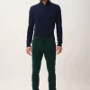GABIN pull col rond kaki chiné