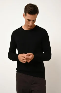 GABIN pull col rond noir