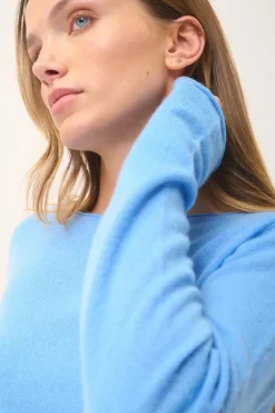 GRACE pull col bateau baby blue