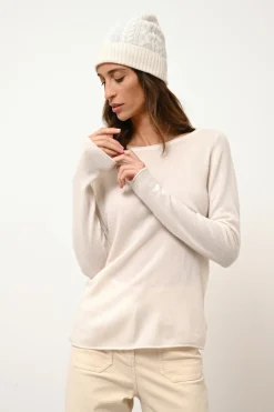 GRACE pull col bateau ivoire