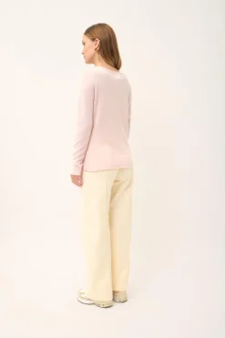 GRACE pull col bateau poudre