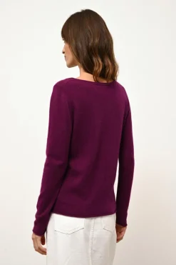 GRACE pull col bateau prune