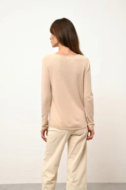 GRACE pull col bateau sable