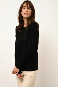 HELEN pull col rond noir