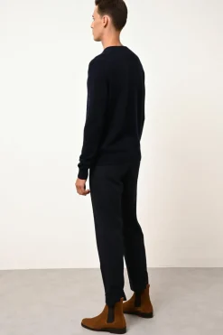 HOWARD pull col rond navy
