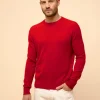 HOWARD pull col rond rouge