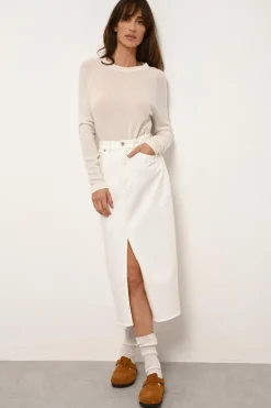 JANE pull col rond ivoire