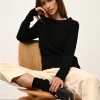 JANE pull col rond noir