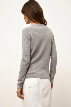 JANE pull col rond nuage chiné