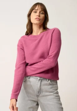 JANE pull col rond orchidée
