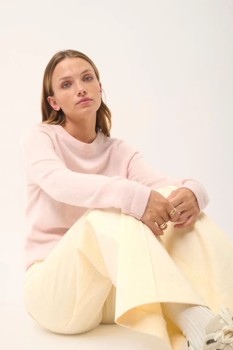 JANE pull col rond poudre