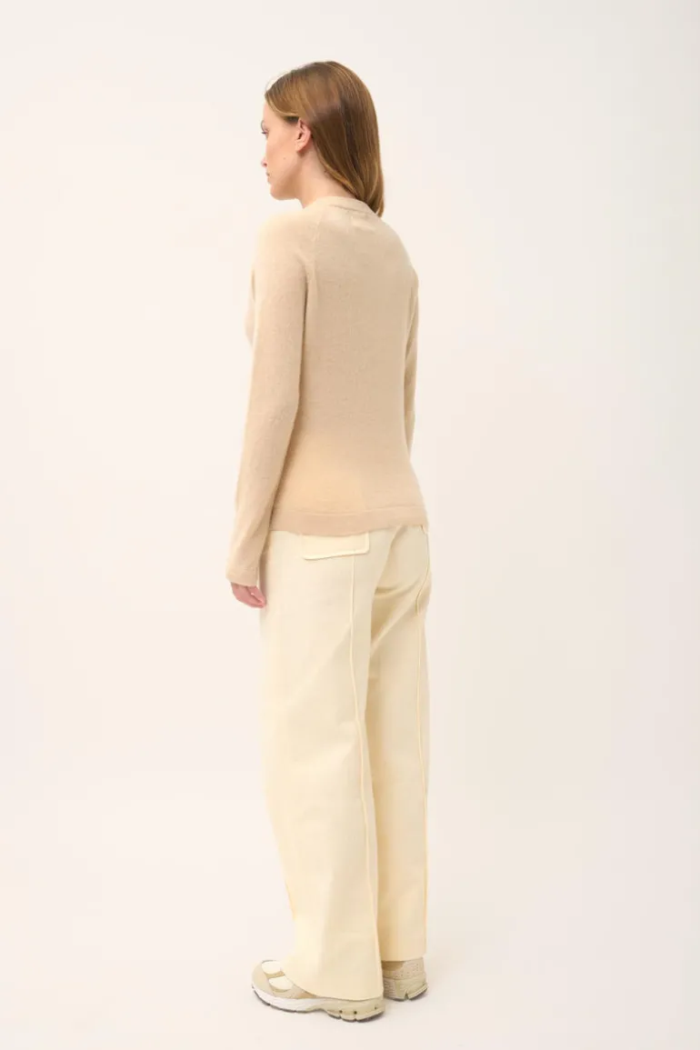JANE pull col rond sable