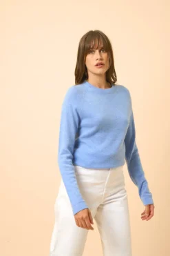 JANE pull col rond sky