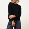 JANICE pull col rond navy
