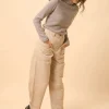 JANICE pull col rond prune