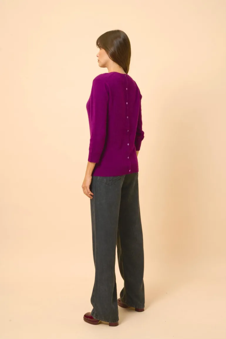 JANICE pull col rond prune