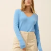 JOAN pull col v baby blue