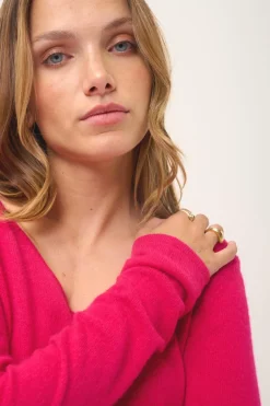 JOAN pull col v fuchsia