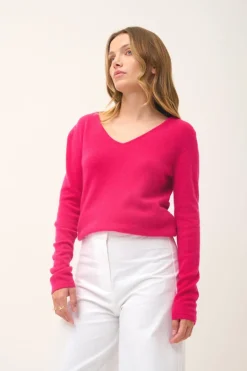 JOAN pull col v fuchsia