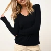JOAN pull col v navy