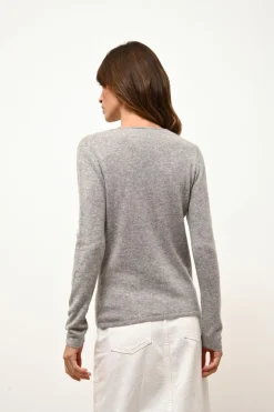 JOAN pull col v nuage chiné