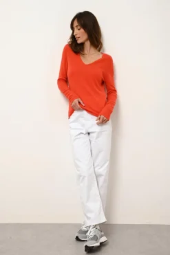 JOAN pull col v orange