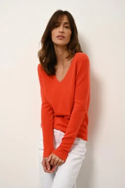 JOAN pull col v orange